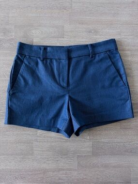 LOFT Riviera Shorts Dark Jean Tailored Shorts | Size 4P | NWOT